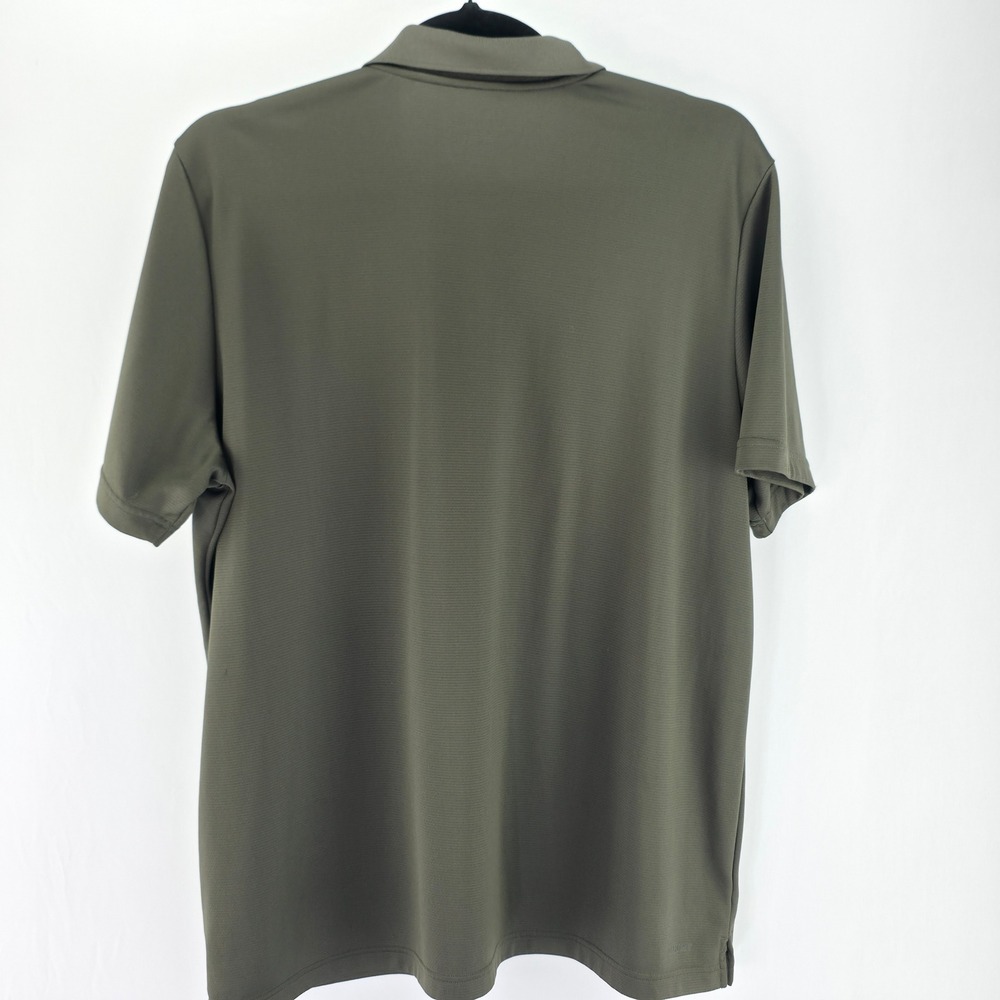 Adidas Polo Shirt Mens 2XL Olive Green Golf Performance Short Sleeve Athletic - Picture 12 of 16
